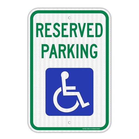 Reserved Parking Sign, Handicap Parking with Picture India | Ubuy