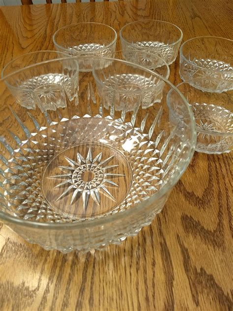 Vintage Arcoroc France Glass Serving Bowl Set - Etsy UK