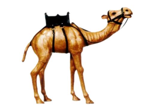 shop - Leather Handicraft Standing Camel - 12 Inch - GI Heritageq– Gi ...