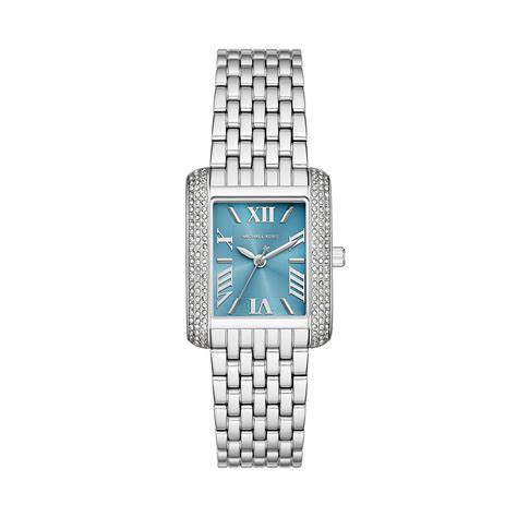 Michael Kors Emery Quartz Blue Dial Analog Stainless Steel Women Watch ...