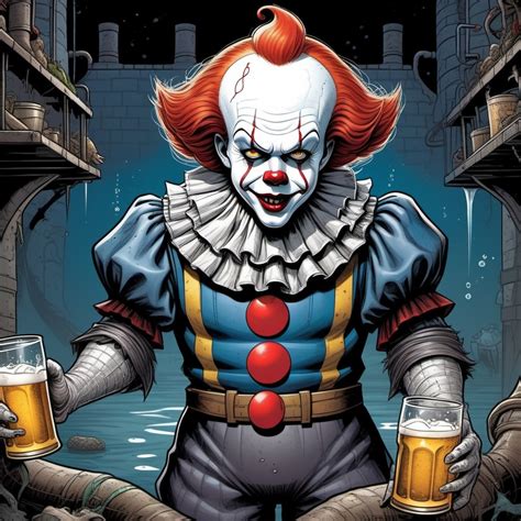 Pennywise Celebrates Oktoberfest in Sewers | Stable Diffusion Online
