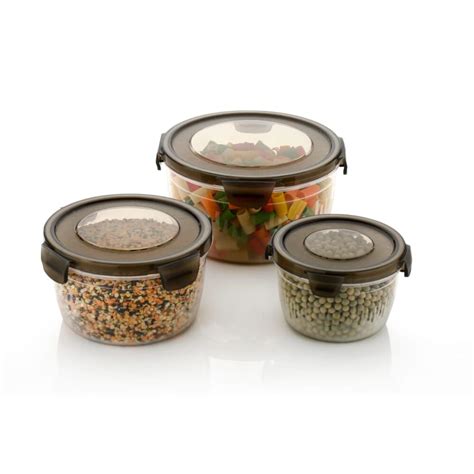 Buy Clear Plastic Storage Container, Pack of 3 Online at Low Prices in ...