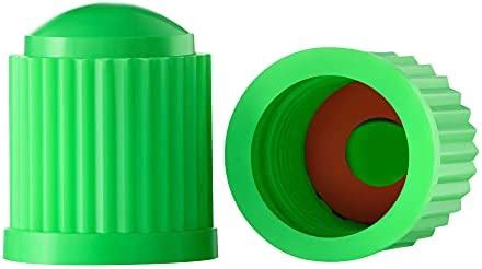 Green Car Tire Valve Stem Caps - Durable, Stylish Rubber or Aluminum ...