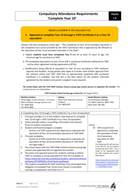 Fillable Online Form I.1 - Compulsory Education Requirements Complete ...