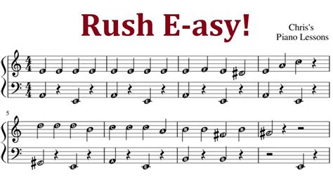 Image result for Rush E Piano Tutorial