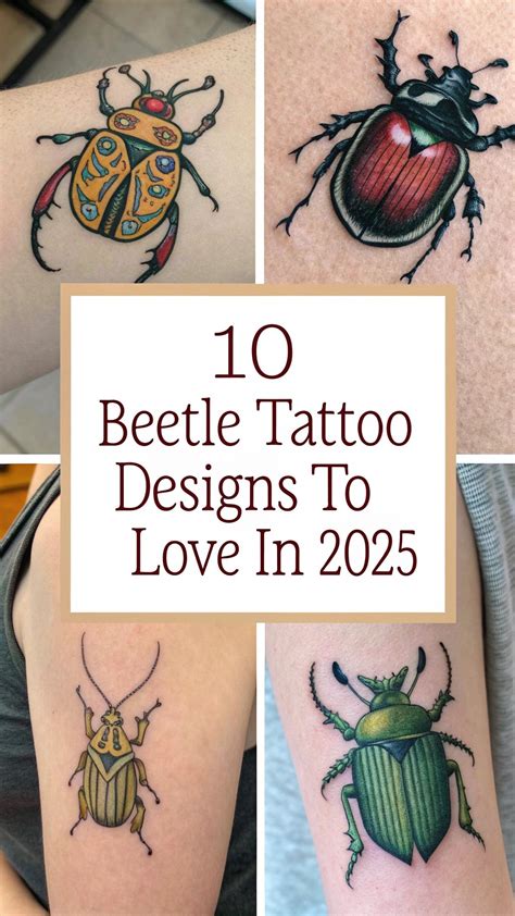 10 Beetle Tattoo Designs to Love in 2025 - Creative Ideas