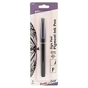 Pentel Arts Sign Pen with Pigment Ink, Black Ink (ST150BPA) : Amazon.in ...
