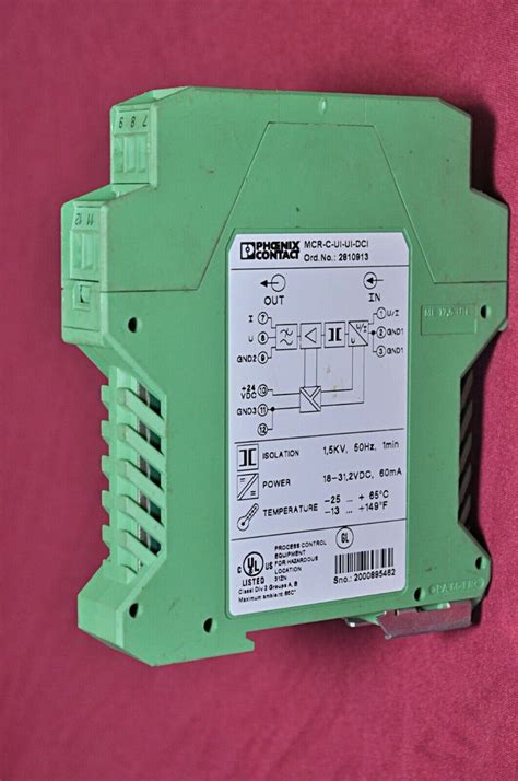 Phoenix contact mcr-c-ui-ui-dci isolation amplifier – Aeliya Marine