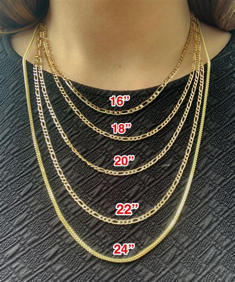 10k Solid Gold Figaro Chain 18-24 inches 2.5mm (Semi-Hollow Style ...