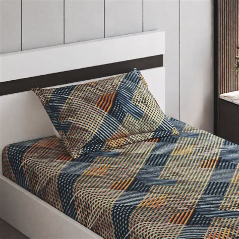 Buy Corsica Juniper Microfibre Printed 2Pcs Single Bedsheet Set from ...