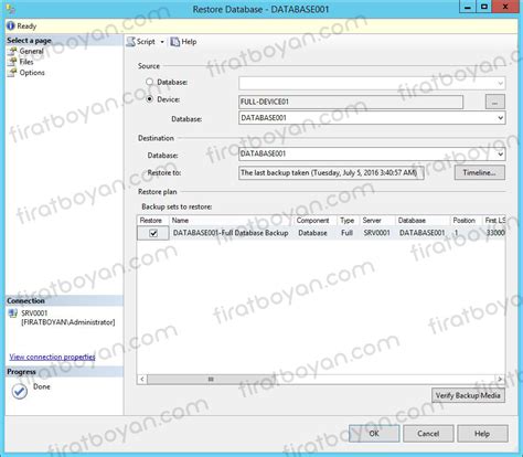 Restore Database SQL 2014 的图像结果