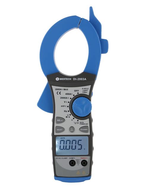 Mextech DT-2003A 2000A AC/DC 3¾ Digits Digital Clamp Meter 6000 Counts ...