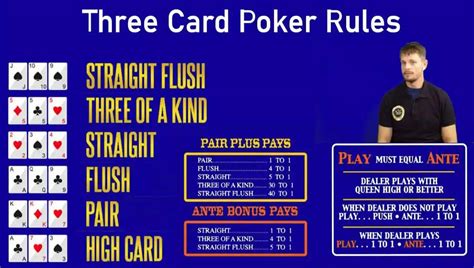 Three Card Poker Instructions 的图像结果