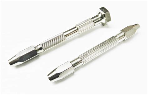 SWISSO 2 Piece Pin Vice Double End Pin & Swivel Head Pin Vise Hand Tool ...