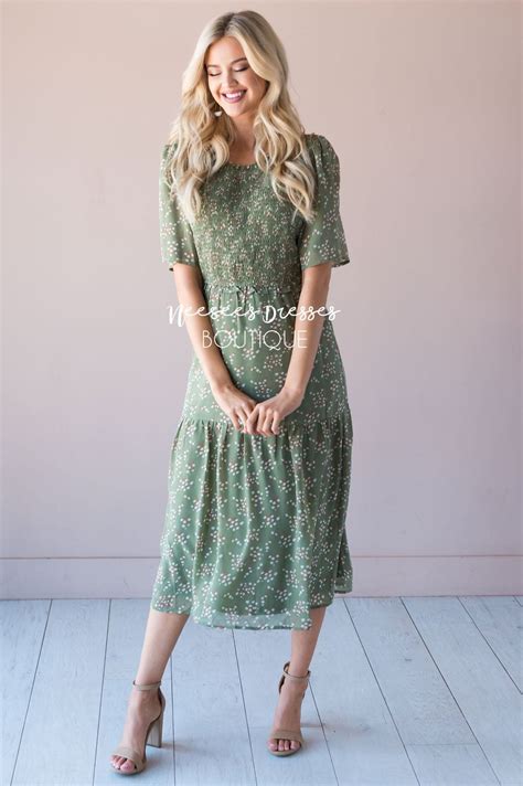 The Raylee Modest Floral Dress