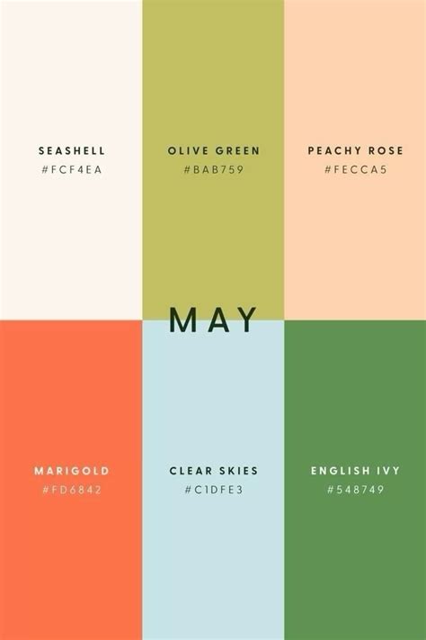 Image result for Monthly Color Code