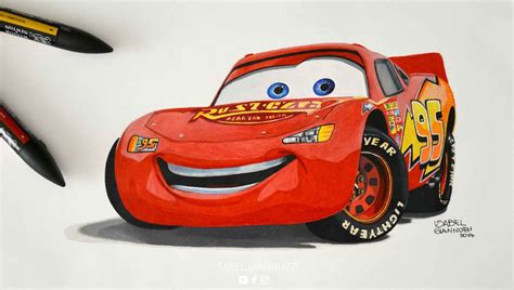 Drawing Cars Lightning Mcqueen at Emma Spyer blog