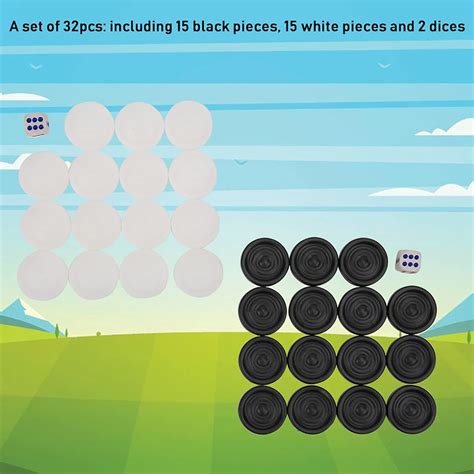 Buy Estink Checkers Board Game Set Replacement Pieces, 32 Piece Plastic ...
