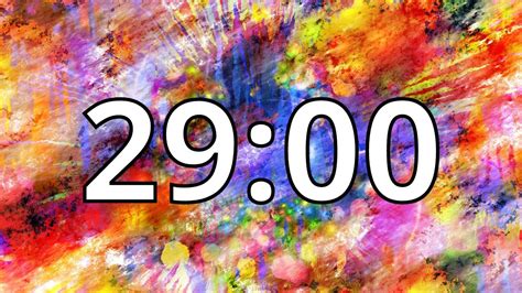 29 Minute Timer with Music | Abstract Timer - YouTube