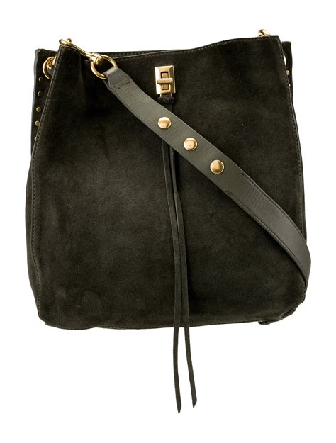 Rebecca Minkoff Suede Shoulder Bag - Green Shoulder Bags, Handbags ...