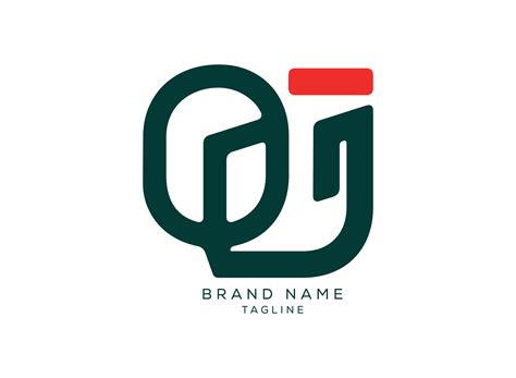 Alphabet letters Creative Monogram logo QJ, JQ, Q and J vector ...