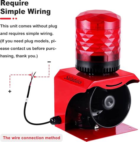 Saladulce 120dB Industrial Siren Alarm, IP65 Outdoor Sound and India | Ubuy
