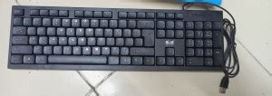 MANGOOSE Blue Square Wired Solid Keyboard for Exam Typing/Playing/ETC ...