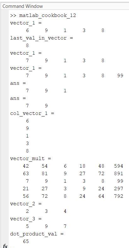 Image result for Matrick Example in Matlab Code