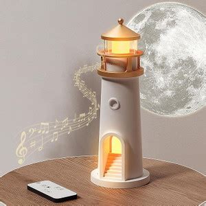 SHARNGA Lighthouse Decoration, Light House with LED Light Moon ...