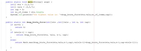 Image result for Knapsack Algorithm Code Java