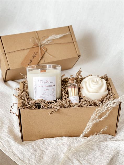 Personalised Soy Candle Gift Set Candle Gift Box Birthday Gift for Her ...