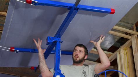 Image result for Using a Drywall Lift for Ceiling