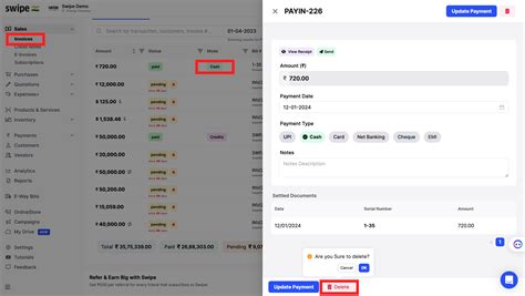 How to Edit the Sales Invoice on Web? - General - Swipe
