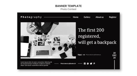 Photo contest banner template | Free PSD