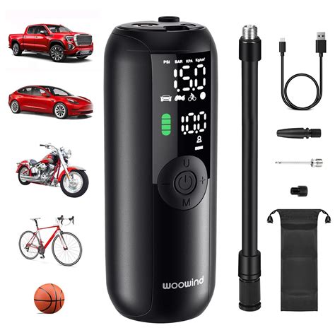 Woowind Lp1 Tyre Inflator Air Compressor 150 Psi Bike Pump | Desertcart ...