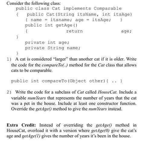 Image result for Create a Class On Cat Program in Java