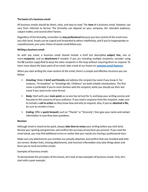 Image result for Important Buisness Email Example