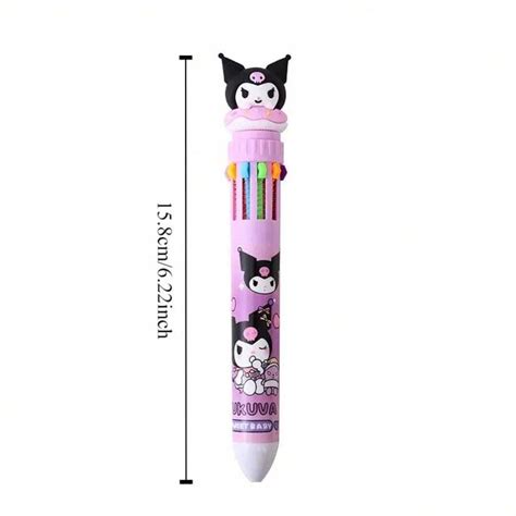 Sanrio Set di 10 penne retrattili kawaii Kuromi & Melody & PomPomPurin ...