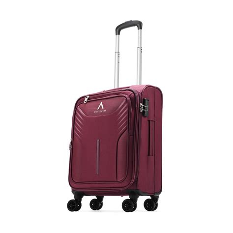 Buy Aristocrat Swiss 8w Maroon Trolley Bag Online