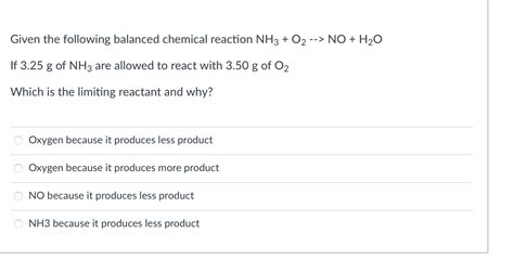 Image result for NH3 O2 NO H2O Balanced