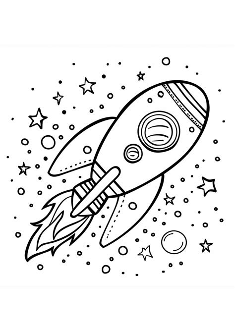 Rocket Ship Coloring Pages