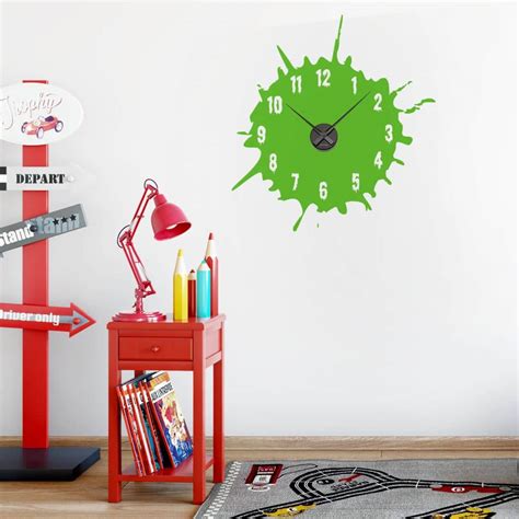 Inkblot Wall sticker + Clock | wall-art.com