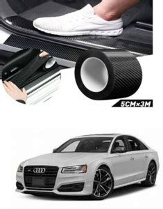 APICAL Car HI-Gloss Black Carbon Fiber Door Edge Cover For S8 Car ...