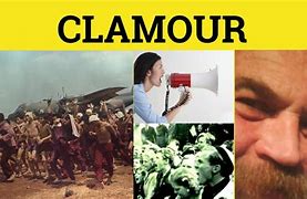 Image result for clamouring