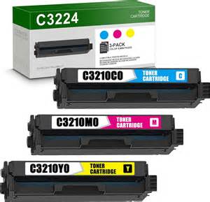 3 Pack C3224 C3210C0 C3210M0 C3210Y0 Toner Cartridges Replacement for ...