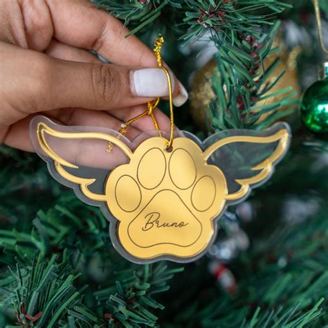 Personalized Ornament - Paw with Wings - Single - COD Not Applicable ...