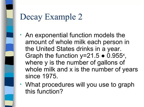Exponential Decay 的图像结果