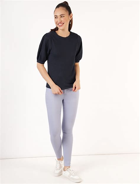 Buy Turtle Neck Slim Fit Top at Marks & Spencer