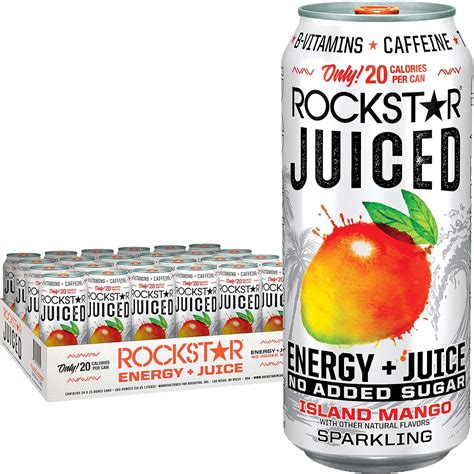 Rockstar Juiced Energy Drink, Island Mango, with India | Ubuy