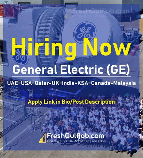 GE Jobs UAE-USA-Qatar-UK-KSA-Canada (2026)
